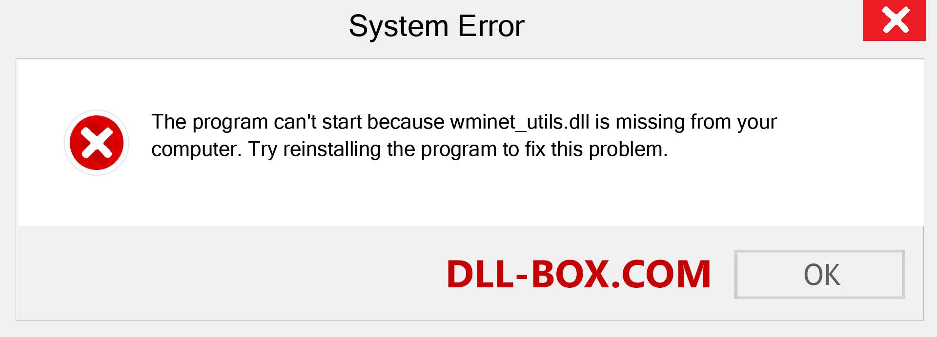  wminet_utils.dll file is missing?. Download for Windows 7, 8, 10 - Fix  wminet_utils dll Missing Error on Windows, photos, images